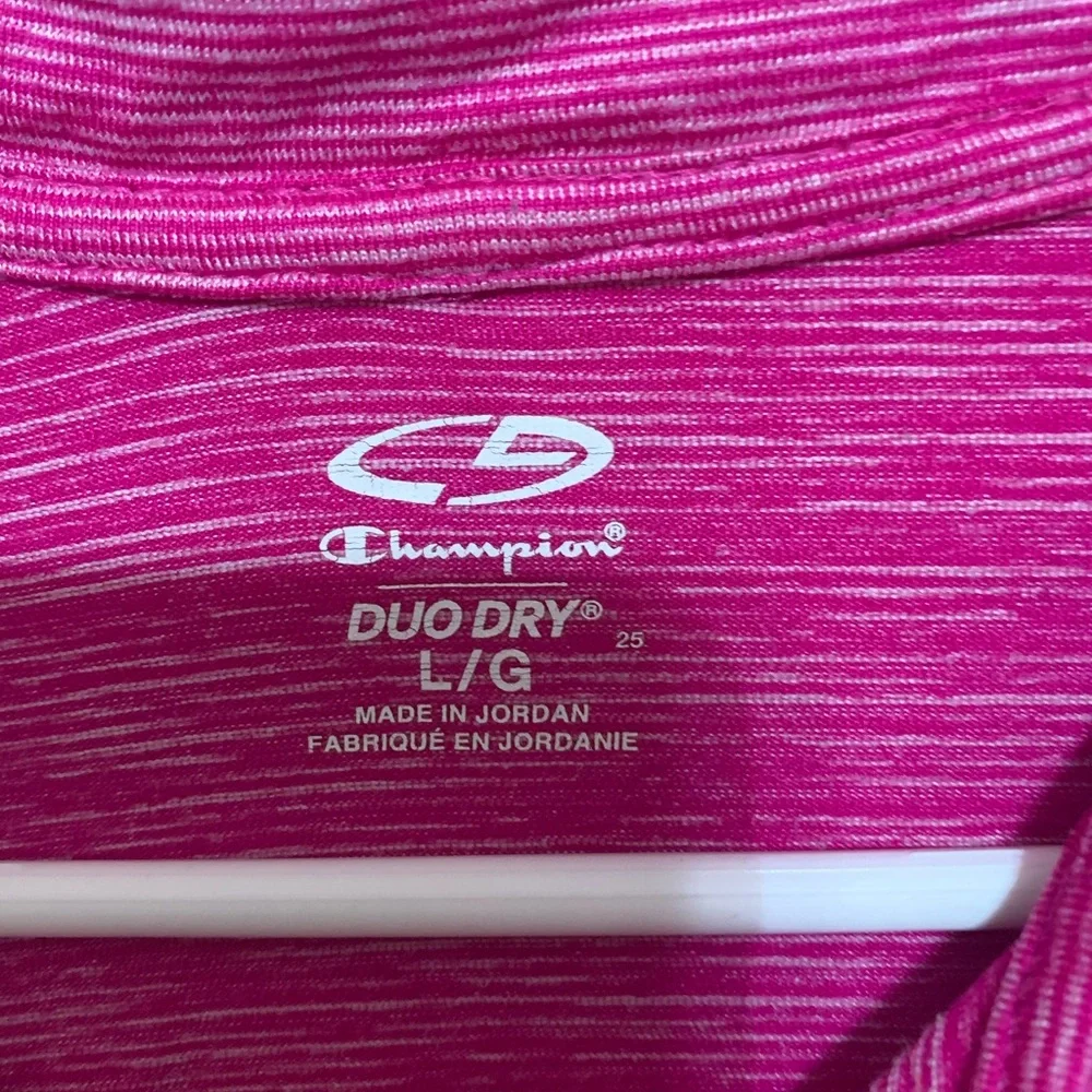Champion Women's Magenta Duo Dry Long Sleeve Activewear Full Zip Jacket Size L - Picture 3 of 5